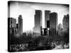 View of Skyscrapers from Central Park in Winter - Manhattan - New York City - United States - USA-Philippe Hugonnard-Stretched Canvas
