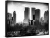 View of Skyscrapers from Central Park in Winter - Manhattan - New York City - United States - USA-Philippe Hugonnard-Framed Stretched Canvas