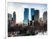 View of Skyscrapers from Central Park in Winter - Manhattan - New York City - United States - USA-Philippe Hugonnard-Framed Photographic Print