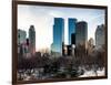 View of Skyscrapers from Central Park in Winter - Manhattan - New York City - United States - USA-Philippe Hugonnard-Framed Photographic Print