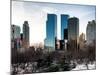 View of Skyscrapers from Central Park in Winter - Manhattan - New York City - United States - USA-Philippe Hugonnard-Mounted Photographic Print