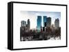 View of Skyscrapers from Central Park in Winter - Manhattan - New York City - United States - USA-Philippe Hugonnard-Framed Stretched Canvas