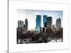 View of Skyscrapers from Central Park in Winter - Manhattan - New York City - United States - USA-Philippe Hugonnard-Stretched Canvas