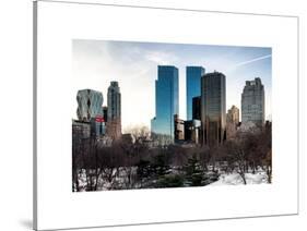 View of Skyscrapers from Central Park in Winter - Manhattan - New York City - United States - USA-Philippe Hugonnard-Stretched Canvas