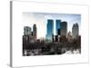View of Skyscrapers from Central Park in Winter - Manhattan - New York City - United States - USA-Philippe Hugonnard-Stretched Canvas