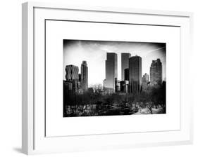 View of Skyscrapers from Central Park in Winter - Manhattan - New York City - United States - USA-Philippe Hugonnard-Framed Art Print
