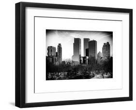 View of Skyscrapers from Central Park in Winter - Manhattan - New York City - United States - USA-Philippe Hugonnard-Framed Art Print