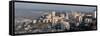 View of skyscrapers, Mount Carmel, Haifa, Israel-null-Framed Stretched Canvas