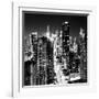 View of Skyscrapers of Times Square and 42nd Street at Night-Philippe Hugonnard-Framed Photographic Print