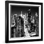 View of Skyscrapers of Times Square and 42nd Street at Night-Philippe Hugonnard-Framed Photographic Print