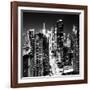 View of Skyscrapers of Times Square and 42nd Street at Night-Philippe Hugonnard-Framed Photographic Print