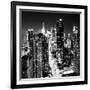 View of Skyscrapers of Times Square and 42nd Street at Night-Philippe Hugonnard-Framed Photographic Print