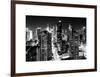 View of Skyscrapers of Times Square and 42nd Street at Night-Philippe Hugonnard-Framed Art Print