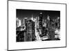 View of Skyscrapers of Times Square and 42nd Street at Night-Philippe Hugonnard-Mounted Art Print