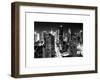 View of Skyscrapers of Times Square and 42nd Street at Night-Philippe Hugonnard-Framed Art Print