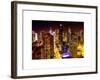 View of Skyscrapers of Times Square and 42nd Street at Night-Philippe Hugonnard-Framed Art Print