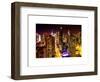 View of Skyscrapers of Times Square and 42nd Street at Night-Philippe Hugonnard-Framed Art Print