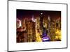 View of Skyscrapers of Times Square and 42nd Street at Night-Philippe Hugonnard-Mounted Art Print