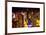 View of Skyscrapers of Times Square and 42nd Street at Night-Philippe Hugonnard-Framed Art Print