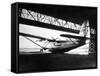 View of Sleek Airplane-null-Framed Stretched Canvas