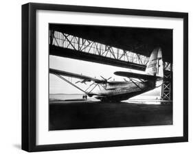 View of Sleek Airplane-null-Framed Premium Photographic Print