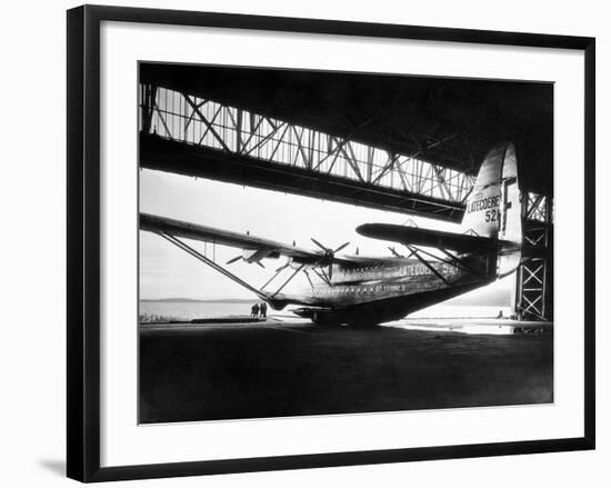 View of Sleek Airplane-null-Framed Photographic Print