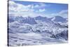 View of Slopes Near Belle Plagne, La Plagne, Savoie, French Alps, France, Europe-Peter Barritt-Stretched Canvas