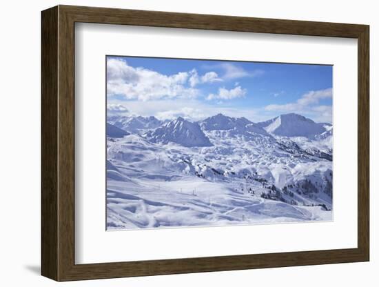 View of Slopes Near Belle Plagne, La Plagne, Savoie, French Alps, France, Europe-Peter Barritt-Framed Photographic Print