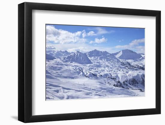 View of Slopes Near Belle Plagne, La Plagne, Savoie, French Alps, France, Europe-Peter Barritt-Framed Photographic Print