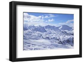 View of Slopes Near Belle Plagne, La Plagne, Savoie, French Alps, France, Europe-Peter Barritt-Framed Premium Photographic Print