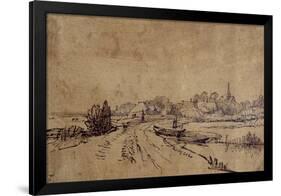 View of Sloten, C.1650-Rembrandt van Rijn-Framed Giclee Print