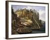 View of Small Marina at Sorrento-Jacob Philipp Hackert-Framed Giclee Print