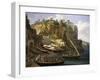 View of Small Marina at Sorrento-Jacob Philipp Hackert-Framed Giclee Print