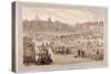 View of Smithfield Market, London, 1810-Thomas Rowlandson-Stretched Canvas