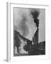 View of Smoke Spewing Plant-null-Framed Premium Photographic Print