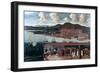 View of Smyrna (Izmir) and the Reception Given to Consul De Hochepied in the Council Chamber-null-Framed Art Print