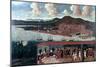 View of Smyrna (Izmir) and the Reception Given to Consul De Hochepied in the Council Chamber-null-Mounted Art Print