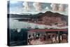 View of Smyrna (Izmir) and the Reception Given to Consul De Hochepied in the Council Chamber-null-Stretched Canvas