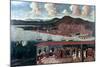 View of Smyrna (Izmir) and the Reception Given to Consul De Hochepied in the Council Chamber-null-Mounted Art Print