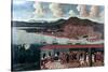 View of Smyrna (Izmir) and the Reception Given to Consul De Hochepied in the Council Chamber-null-Stretched Canvas