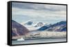 View of Snow-Capped Mountains from Cape Hay, Bylot Island, Nunavut, Canada, North America-Michael Nolan-Framed Stretched Canvas