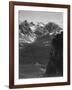 View Of Snow-Capped Mt Timbered Area Below "In Rocky Mountain National Park" Colorado 1933-1942-Ansel Adams-Framed Art Print