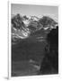 View Of Snow-Capped Mt Timbered Area Below "In Rocky Mountain National Park" Colorado 1933-1942-Ansel Adams-Framed Art Print