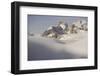 View of snow covered mountain range, Pale di San Martino, Dolomites, Italian Alps-Fabio Pupin-Framed Photographic Print