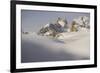 View of snow covered mountain range, Pale di San Martino, Dolomites, Italian Alps-Fabio Pupin-Framed Photographic Print