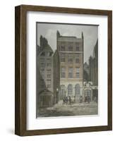 View of Snow's Banking House and Twining's Tea Merchants, Strand, Westminster, C.1810-George Shepherd-Framed Giclee Print