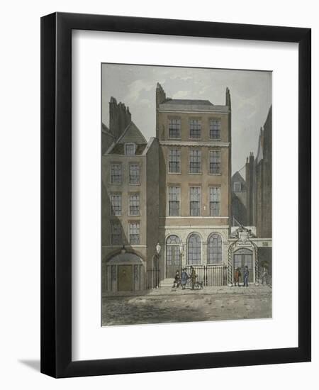 View of Snow's Banking House and Twining's Tea Merchants, Strand, Westminster, C.1810-George Shepherd-Framed Giclee Print