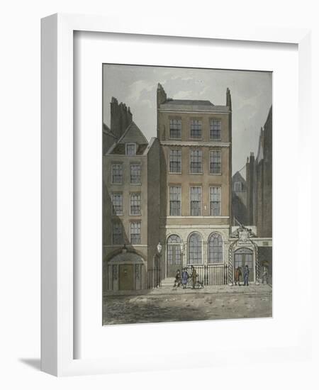 View of Snow's Banking House and Twining's Tea Merchants, Strand, Westminster, C.1810-George Shepherd-Framed Giclee Print