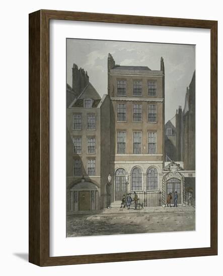 View of Snow's Banking House and Twining's Tea Merchants, Strand, Westminster, C.1810-George Shepherd-Framed Giclee Print