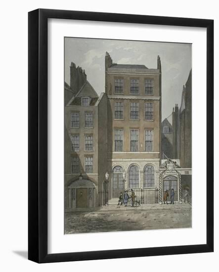 View of Snow's Banking House and Twining's Tea Merchants, Strand, Westminster, C.1810-George Shepherd-Framed Giclee Print